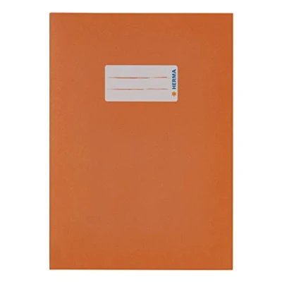 Imagen de HERMA 5504 Sobre de papel (DIN A5, con espacio para escribir, reciclado y colores intensos, protector cuadernos, color naranja