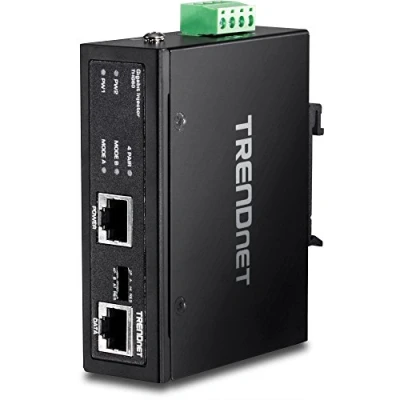 Imagen de TRENDnet TI IG60 (V1.0R) Adaptador/inyector de PoE (Gigabit, IP30, hasta 100 Metros) Negro