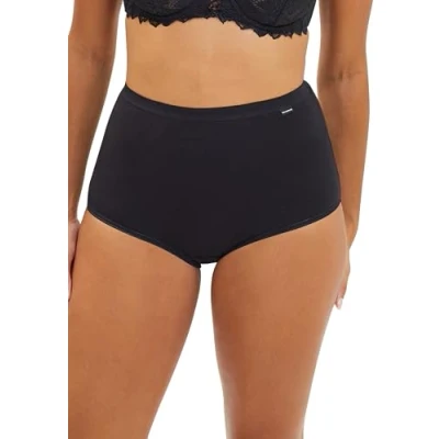 Imagen de Sans Complexe Simplement Culotte Taille Medium 3 PACK Culotte, Mujer, Talla: 48, Noir