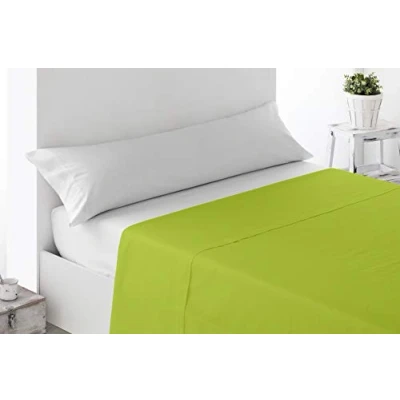 Imagen de Miracle Home Sábana Encimera Ajustable, Suave y Cómoda, Algodón 50% Poliéster, Pistacho, Cama 135