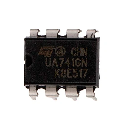 Imagen de BOJACK UA741 Amplificador operacional de alta ganancia propósito general UA741CN único DIP 8 (paquete 20 piezas)