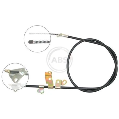 Imagen de A.B.S. K19448 Cable de Freno Mano 1475 Discos para dirección izquierda/derecha TOYOTA: Yaris I Hatchback