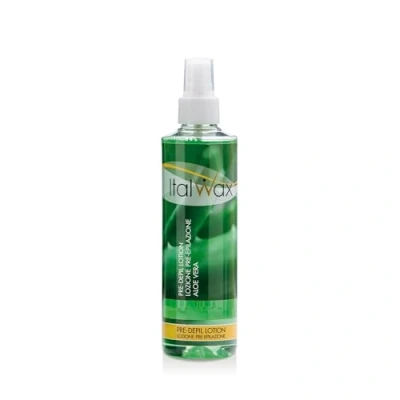 Imagen de Italwax Loción Pre depilación 250ml Aroma aloe vera Prepara la piel Para todo tipo de pieles​
