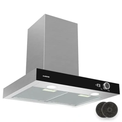 Imagen de Klarstein Airnova Campana Extractora 60Cm, 620 M3/H, A++ Eficiencia, LED 6500K, Silenciosa 49 Db, Acero Inoxidable, Recirculación &amp; Extracción