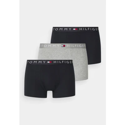 Imagen de Tommy Hilfiger Original Trunk 3 PACK Culotte, Hombre, Talla: Small, Grey/white/desert sky
