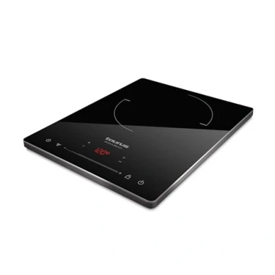 Imagen de Placa portátil Taurus DARKFIRE, Eléctrica, Inducción, UltraSlim, Portátil, Hasta 2000W, 8 niveles, Táctil