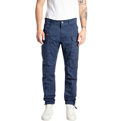 Imagen de Replay Pantalón cargo para hombre confeccionado en cómodo algodón, azul (Mariner Navy 792), 33W / 30L