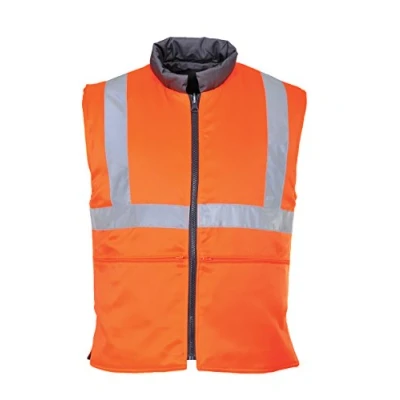 Imagen de Portwest Chaleco De Calor Alta Visibilidad Reversible, Ris, Tamaño: S, Color: Naranja, RT44ORRS