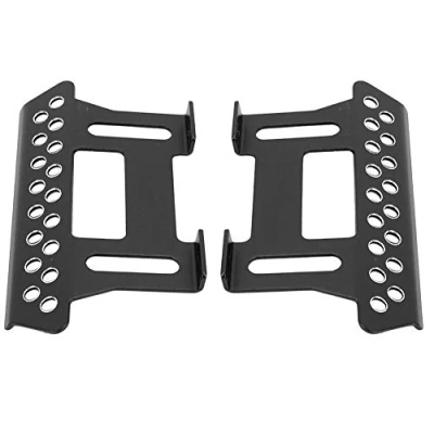 Imagen de Placa del Pedal Coche RC, 1 Par Aleacion de Aluminio Lado Pie Placas Axial Piezas Repuesto para SCX10 1/10 RC Coche(Negro)