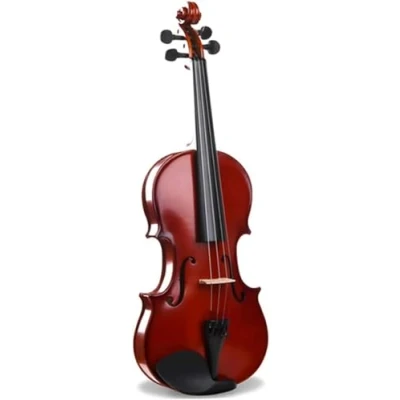 Imagen de violín 4/4 de tamaño completo, madera maciza para adultos, estudiantes, estuche rígido, arco, colofonia incluida, principiantes, avanzados,4/4