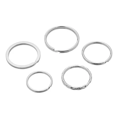 Imagen de Wedo Keyrings 26230015 Aros para llaves de metal, pack 15 unidades