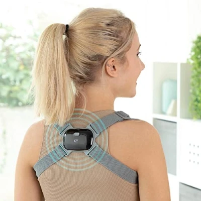 Imagen de InnovaGoods® Entrenador de postura inteligente recargable con vibración ViBack, mejora la corporal, diseño y función vibración, ideal para el hogar oficina