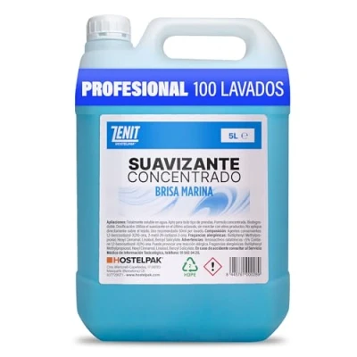 Imagen de Hostelpak 5L Suavizante textil concentrado perfumado Brisa marina, concentrado, Biodegradable, Fragancia agradable
