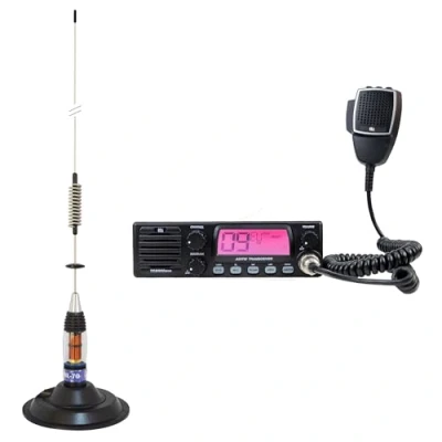 Imagen de Kit de emisora Radio CB TTi TCB 900 EVO + Antena PNI ML70, Longitud 70cm