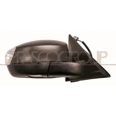 Imagen de Espejo retrovisor Prasco Premium FD0797323P derecha imprimado eléctrico calefactable, convexo, con iluminación ambiental, no tintado