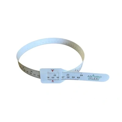 Imagen de (Pack de 5) AnthroFlex Cinta Metrica Circunferencia Cabeza o Perimetro Cefalico Bebé y Niños para Pediatría, Precision 1mm, Rango Medicion 56cm, Plástico PVC Reutilizable