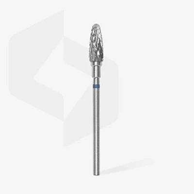 Imagen de STALEKS PRO Broca de metal duro para uñas (dureza azul, diámetro la cabeza 5 mm, pieza 13 mm)