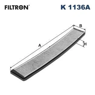 Imagen de Filtro, aire habitáculo FILTRON K 1136A