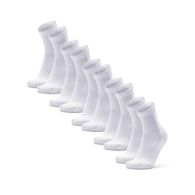 Imagen de DANISH ENDURANCE Calcetines Deportivos de Media Caña Running,Transpirables, Hombres y Mujeres, 5 Pack Blanco 43 47