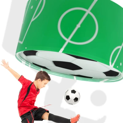 Imagen de Dalber Plafón de techo infantil Fútbol, 41736, E27, 15W, verde