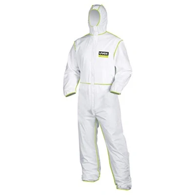Imagen de Uvex Mono desechable de protección química 5/6 Confort Blanco/Lima Talla, L