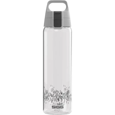 Imagen de SIGG Total Clear ONE MyPlanet Anthracite botella cantimplora (0.75 L), hermética sin BPA, fuerte de plástico tritán con filtro para frutas