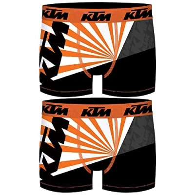 Imagen de KTM PK1607 Z Talla XXL: Set 2 Boxer Microfibra (92% poliéster 8% Elastano) Multicolor, Pack De 02 Pk1607, Hombre