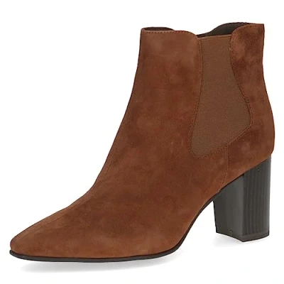 Imagen de Caprice Botines bajos, Mujer, Talla: 42, Cognac suede Zapatos