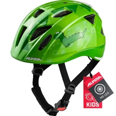 Imagen de Alpina XIMO Flash Casco de Bicicleta, Unisex Youth, Green Dino, 47 51