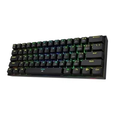 Imagen de Teclado Gaming Mecánico 60% Redragon K630rgb r13bkdragonborn Negro, Rgb, Distribución En Inglés, Switch Red