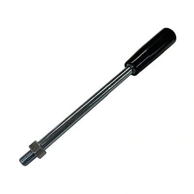 Imagen de Flowfit Palanca de mano para válvula control hidráulico, M10 x 200 mm, perilla negra, las series GM08, GM10 y GT10