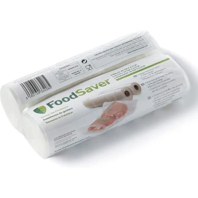 Imagen de FoodSaver bolsas reutilizables Para máquinas de sellado al vacío alimentos Sin BPA Dos rollos (20 cm x 6,7 m)