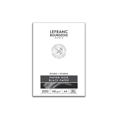 Imagen de Lefranc Bourgeois Bloc Papel Negro, DIN A4, 20