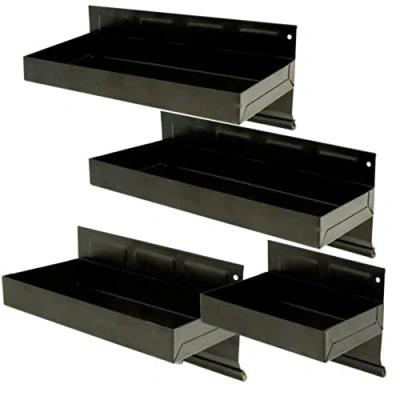 Imagen de Silverline Tools 868873 Juego de bandejas magnéticas (4 Piezas), Color Negro