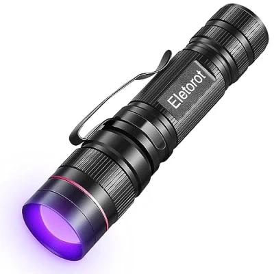 Imagen de Eletorot Linterna Ultravioleta Luz 395nm UV para Resina, 3 Modos Negra Flashlight Detectar Manchas de Orina y Mascota, Billetes Falsos