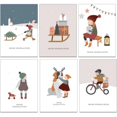 Imagen de 36 tarjetas de Navidad con sobre, unidades