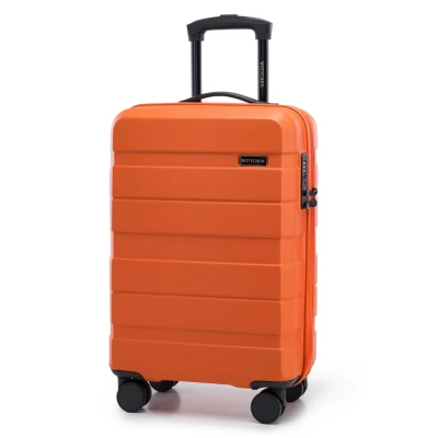 Imagen de WITTCHEN Comodo Line Maleta pequeña Equipaje de Mano Cabina Bolsa Viaje Dura ABS Cerradura TSA Tamaño S Naranja