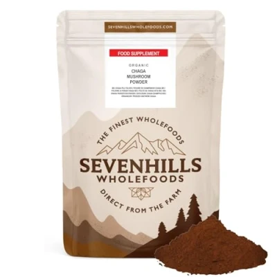 Imagen de Sevenhills Wholefoods Champiñones Orgánicos Chaga en Polvo 200g