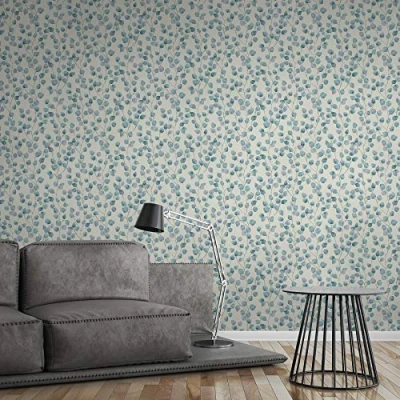 Imagen de A.S. Création Il Decoro 899910 8999 10 Papel pintado (aspecto de madera, 10,05 m x 0,53 m), color beige, azul y marrón