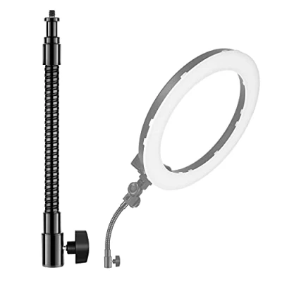 Imagen de Neewer® Brazo de Tubo Flexible Metal 25 cm para Luces Video LED, luz Flash Anillo y Otros Accesorios fotografía con Rosca Tornillo 1/4 Pulgadas