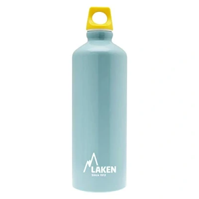 Imagen de LAKEN Futura Botella de Agua, Cantimplora Aluminio Boca Estrecha 0,75L, Azul Claro