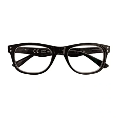 Imagen de Zippo Gafas de lectura, hechas con un marco líneas blandas, ideal para hombres y mujeres, diopter +1.00, color negro