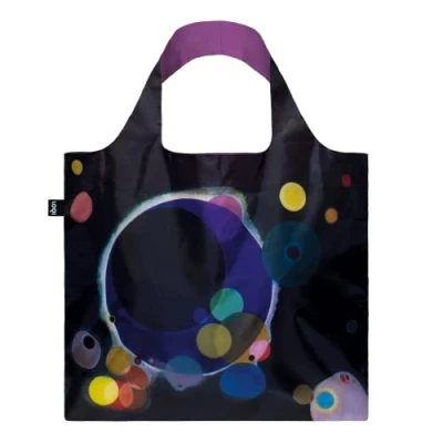 Imagen de LOQI Bolsa de compras reutilizable unisex, Varios Círculos, One Size