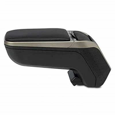 Imagen de rati ARMSTER 2 Apoyabrazos Específico Negro/Gris para Fiat 500 (08 15), con Compartimento de Almacenaje y Abatible