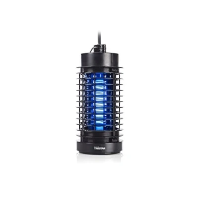 Imagen de Tristar IV 3704 Mata insectos con alcance de 20 m² y bandeja colectora, rejilla alto voltaje 800 1000 V, potencia tubo UV 4 W, cepillo limpieza, dimensiones: 10,5 x 23,5 cm, W