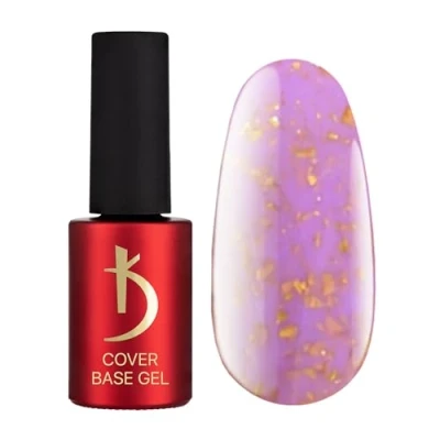 Imagen de Kodi Professional Esmalte Semipermanente Púrpura Camuflaje Brilliante Copos Esmaltes Semipermanentes para Uñas 7ml Base Gel Cover Purple Flakes Coat UV LED