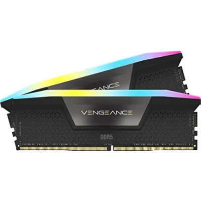 Imagen de CORSAIR VENGEANCE RGB DDR5 32GB (2x16GB) 6000MHz CL30 AMD EXPO Intel XMP iCUE Memoria de Ordenador Compatible Gris (CMH32GX5M2B6000Z30K)