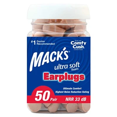 Imagen de Mack&#039;s Tapones Ultra Suaves para los oídos Pares, Color Beige, Unisex Adulto, 50 Pair (Pack of 1)