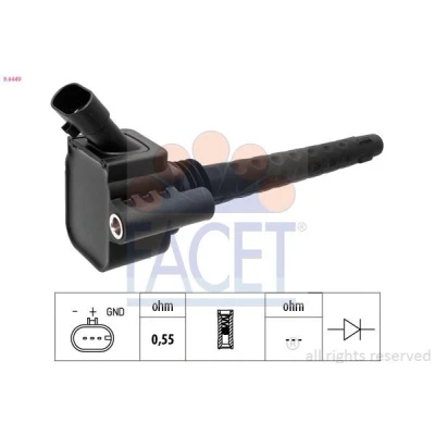 Imagen de FACET 9.6449 Bobina de encendido ALFA ROMEO: 159 Sportwagon, MiTo, FIAT: Punto Evo Hatchback, 500X, III Hatchback