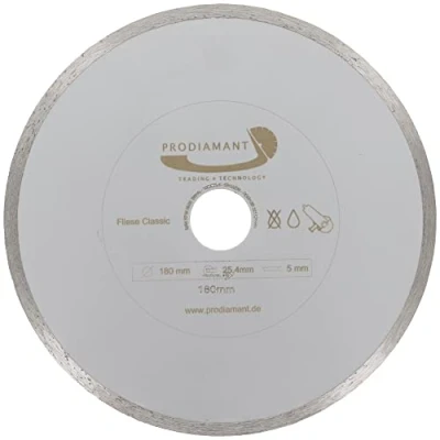 Imagen de PRODIAMANT Disco de corte diamante para azulejos, 180 mm x 25,4 mm,